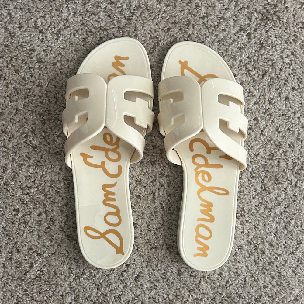 Sam Edelman Beige Slide Sandals